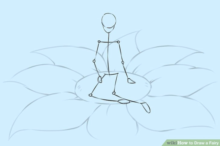 Drawing Easy Methods 4 Easy Ways to Draw A Fairy with Pictures Wikihow