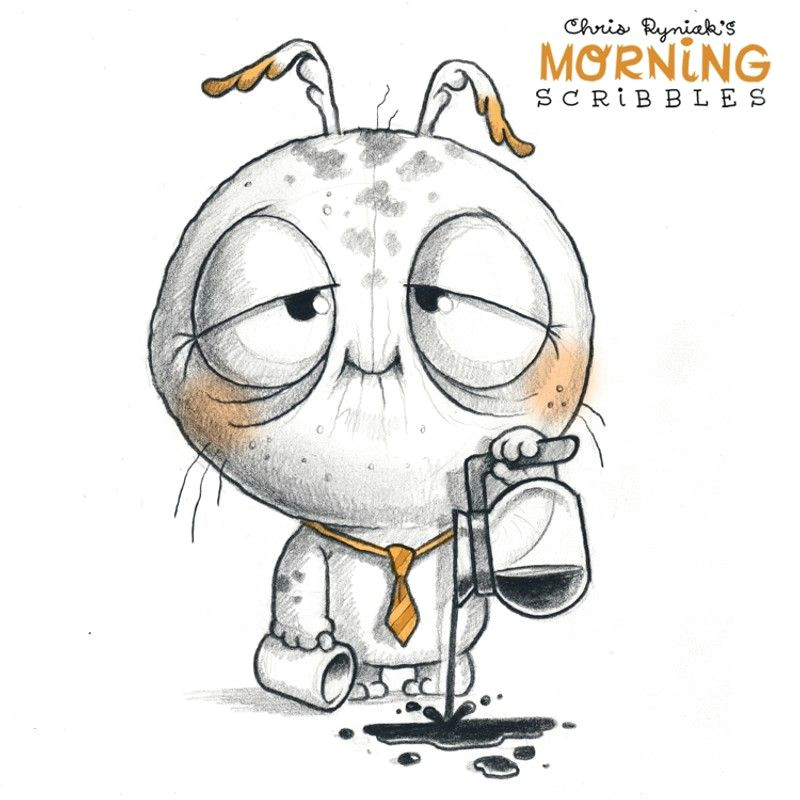 Drawing Easy Monsters Pin by Russell Ramsey On Morning Scribbles Drawings Scribble