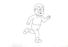 Drawing Easy Nobita 16 Best Keep Your Kids Busy with Simple Cartoon Drawings Images