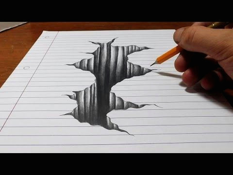 Drawing Easy Optical Illusions Easy Optical Illusions to Draw Elegant 3d Hole In Paper Elegant 5550