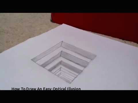 Drawing Easy Optical Illusions How to Draw An Easy Optical Illusion Optical Illusions Drawing at
