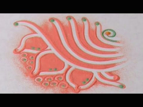 Drawing Easy Rangoli Learn Rangoli How to Make attractive and Easy Rangoli Youtube