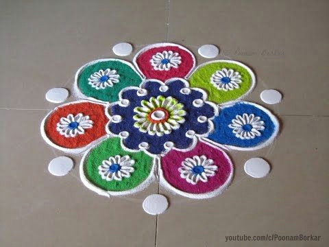 Drawing Easy Rangoli Small Easy and Quick Rangoli Design Easy Rangoli Designs by