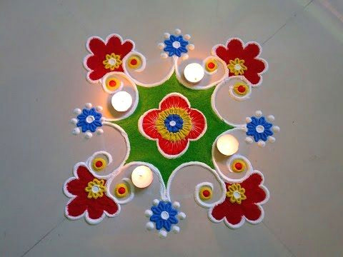 Drawing Easy Rangoli Super Easy and Quick Border Rangoli Designs Creative Rangoli