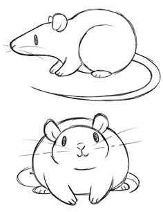 Drawing Easy Rat 128 Best Rats Love Doodles Images In 2019