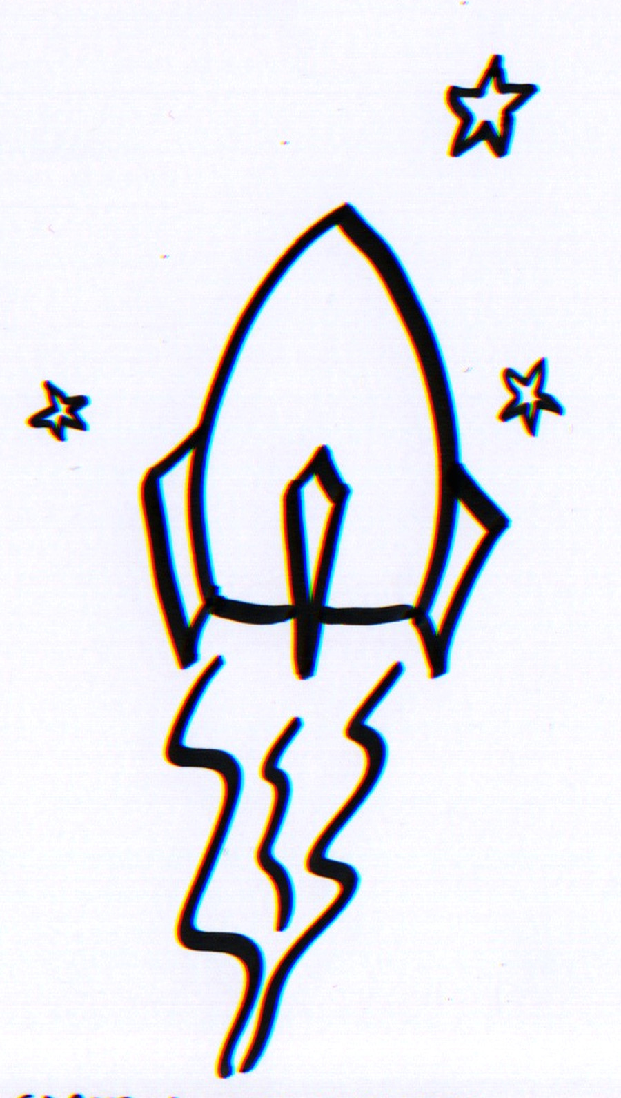 Drawing Easy Rocket How to Draw A Rocket Ship In Three Easy Steps