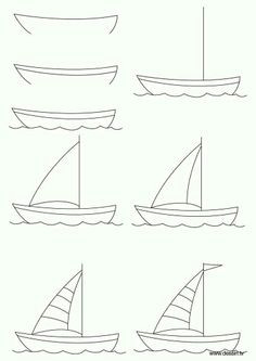 Drawing Easy Ship 121 Best Art Draw Transportation Land See Air Images Print