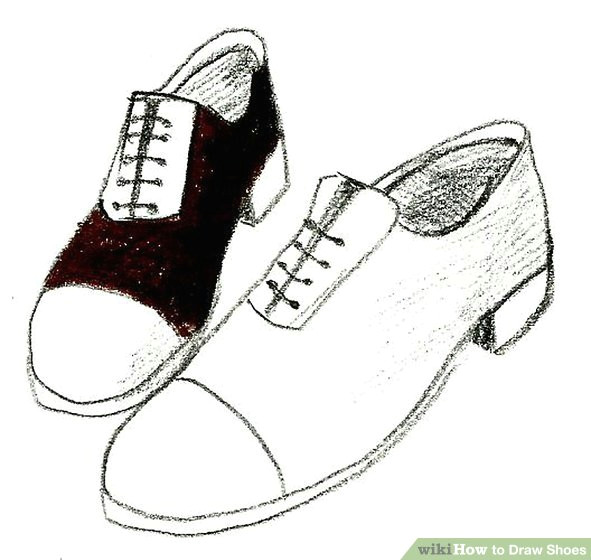 Drawing Easy Shoes How to Draw Shoes with Pictures Wikihow