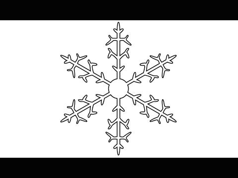 Drawing Easy Snowflakes Very Easy Way to Draw A Snowflake Using the Reflect and the Rotate
