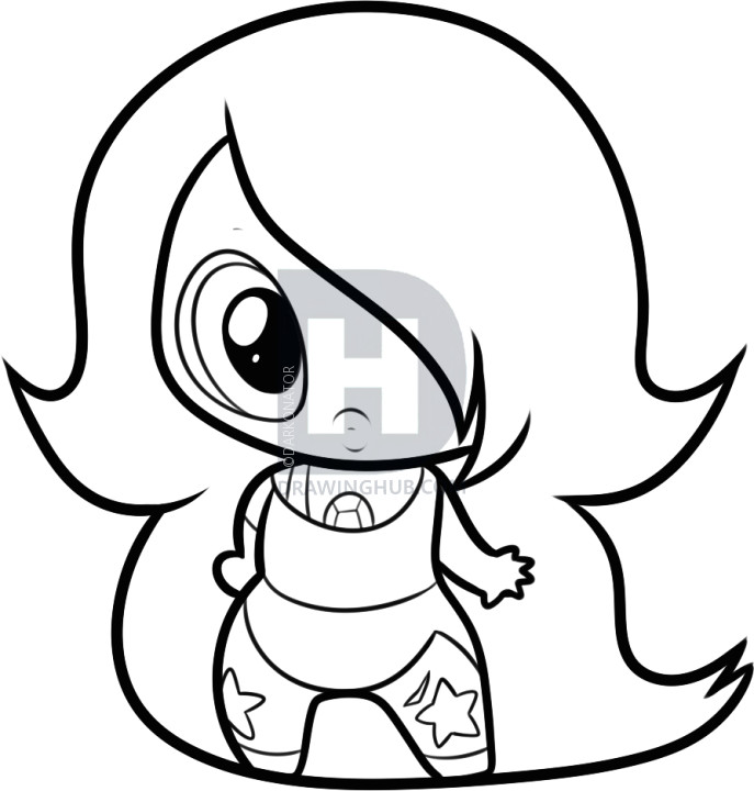 Drawing Easy Steven Universe How to Draw Chibi Amethyst From Steven Universe Step by Step