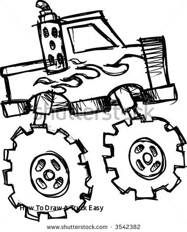 Drawing Easy Truck How to Draw A Truck Easy Monster Truck Drawings Images Google Search