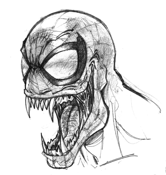 Drawing Easy Venom Venom Drawing Free Download On Ayoqq org