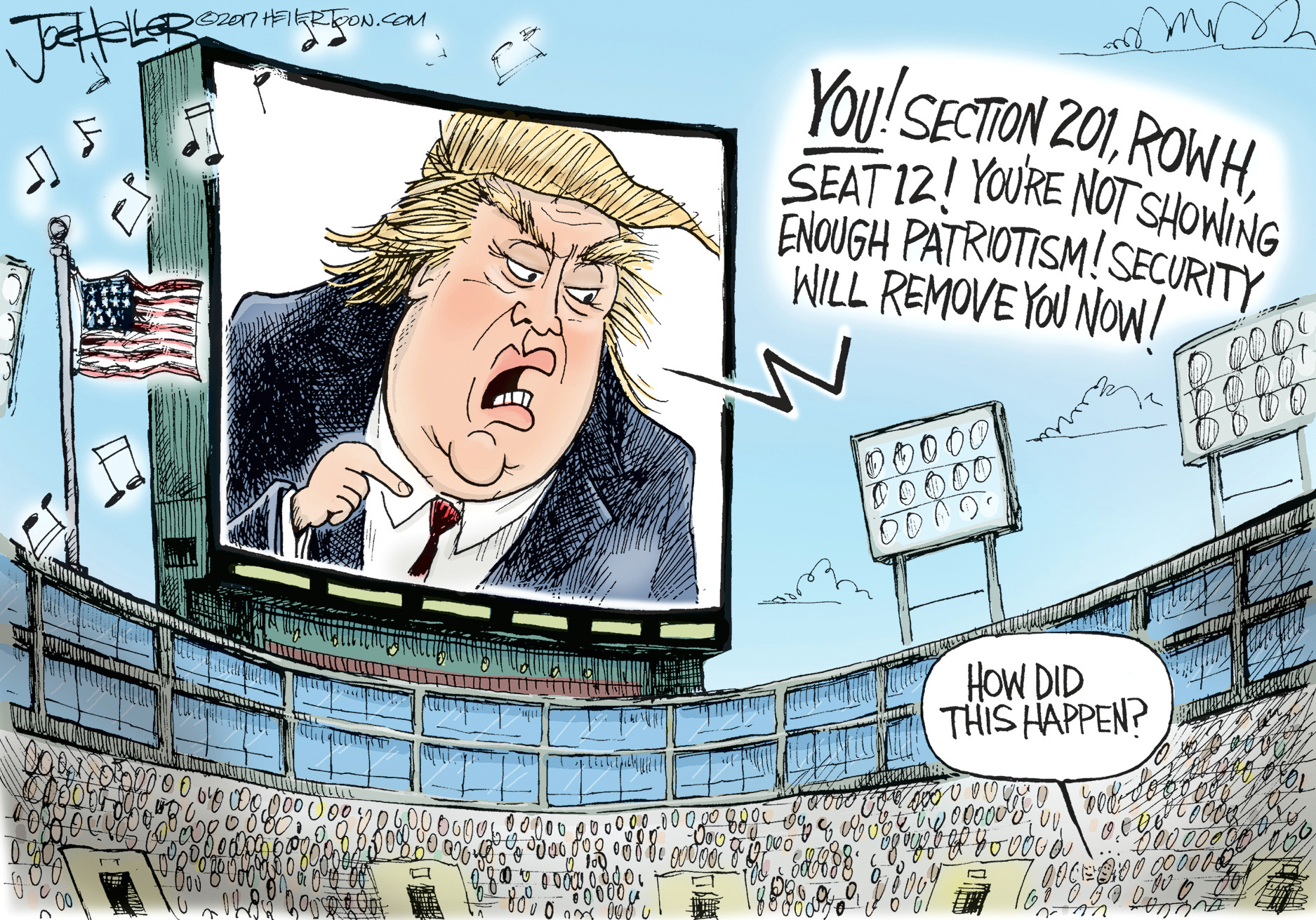 Drawing Editorial Cartoons Drawn to the News 16 Cartoons On Trump and the Nfl the Denver Post