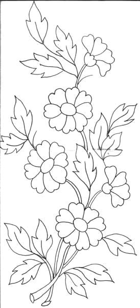 Drawing Embroidery Flowers Bonito Drawings Embroidery Embroidery Designs Embroidery Patterns