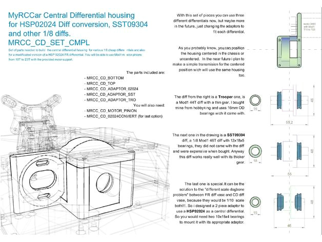 Drawing Expensive Things Myrccar Central Differential Housing for Hsp02024 Diff Conversion