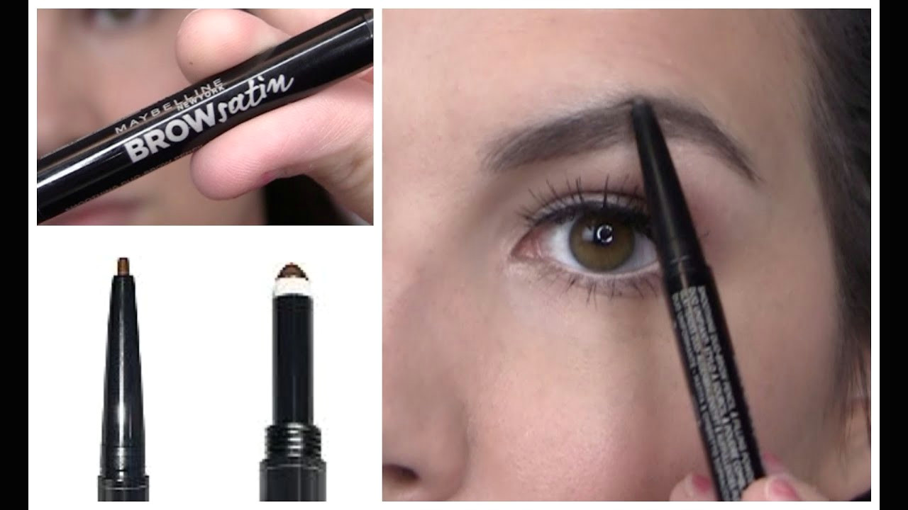Drawing Eye Brow Duo Maybelline Brow Satin Review Youtube