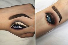 Drawing Eye Makeup On Arm 77 Best Hand Artwork Images Beauty Makeover Beauty Makeup