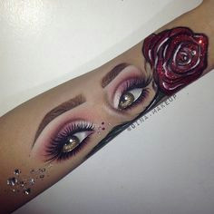 Drawing Eye Makeup On Arm 77 Best Hand Artwork Images Beauty Makeover Beauty Makeup