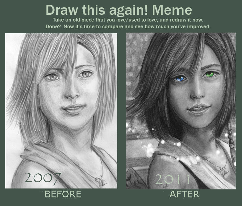Drawing Eye Meme Draw This Again Meme Yuna by Acjub On Deviantart