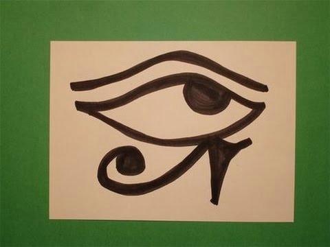 Drawing Eye Of Horus Let S Draw the Egyptian Eye Of Horus Youtube