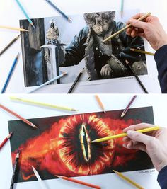 Drawing Eye Of Sauron 166 Best Colored Pencil Drawings Images Colorful Drawings