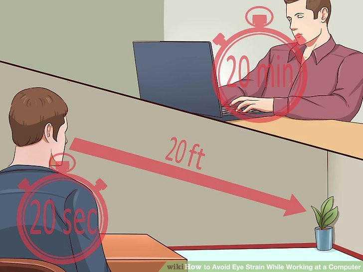 Drawing Eye Strain 3 Ways to Avoid Eye Strain while Working at A Computer Wikihow