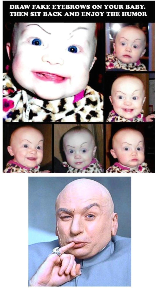 Drawing Eyebrows On Babies Eyebrow Babies who Knew Em Pinterest