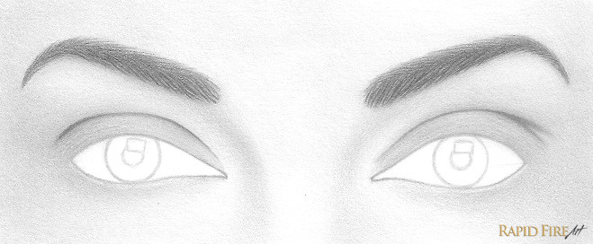 Drawing Eyes Easy Steps How to Draw A Pair Of Realistic Eyes Rapidfireart