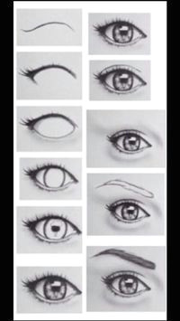 Drawing Eyes for Beginners Step by Step Step by Step Eye Drawing My Board Drawings Art Drawings