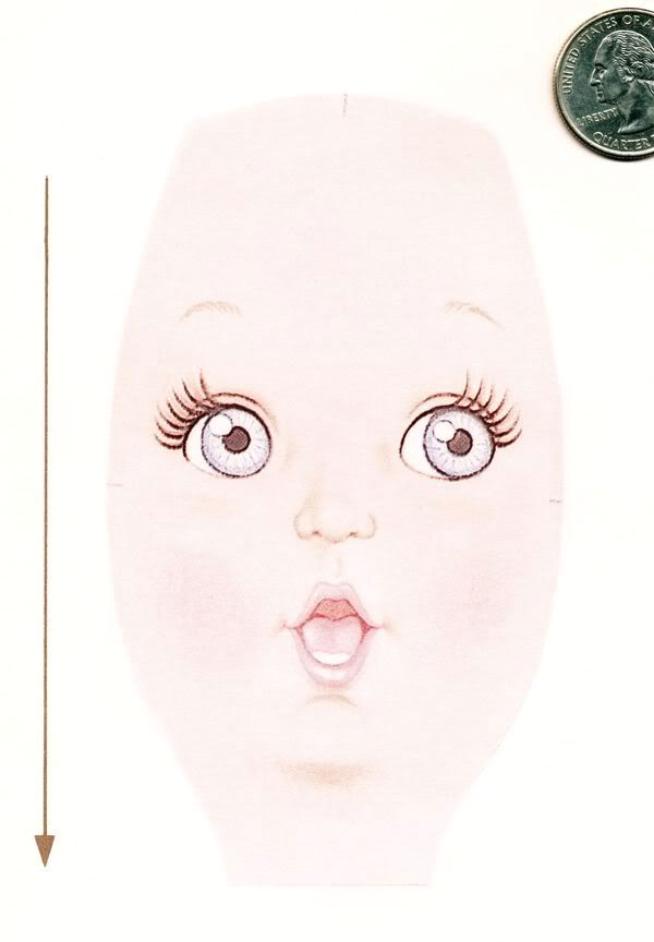 Drawing Eyes for Dolls Doll Face Transfers Pattern Doll Face Pattern A A A A A A Pinterest