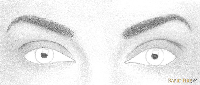 Drawing Eyes In 3 4 View How to Draw A Pair Of Realistic Eyes Rapidfireart