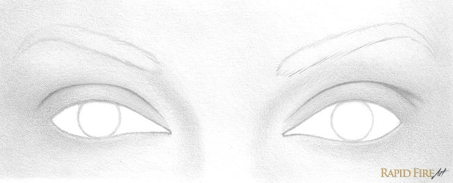 Drawing Eyes In 3 4 View How to Draw A Pair Of Realistic Eyes Rapidfireart