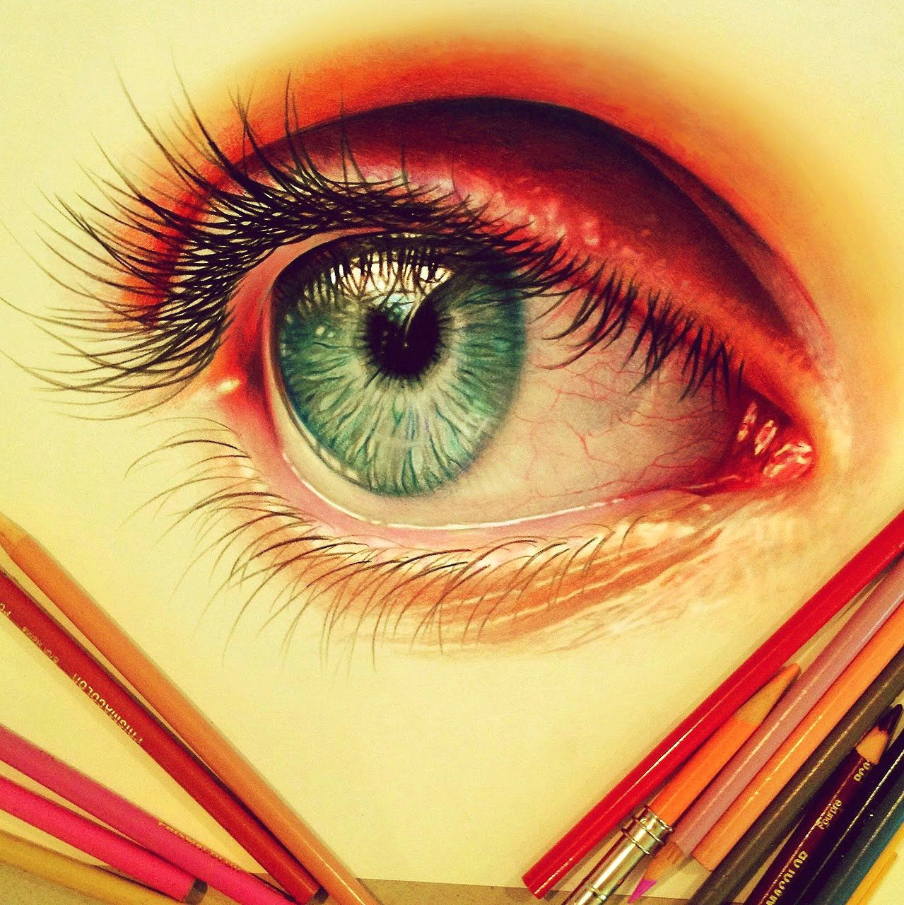 Drawing Eyes In Colour Realistic Pencil Drawings by Morgan Davidson Illustration