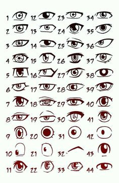 Drawing Eyes In Different Styles 121 Best Anime Eyes Images Anime Eyes Manga Drawing Draw Eyes