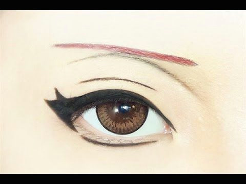Drawing Eyes Makeup Tutorial Anime Eye Makeup 175 Sasori Youtube Makeup Anime
