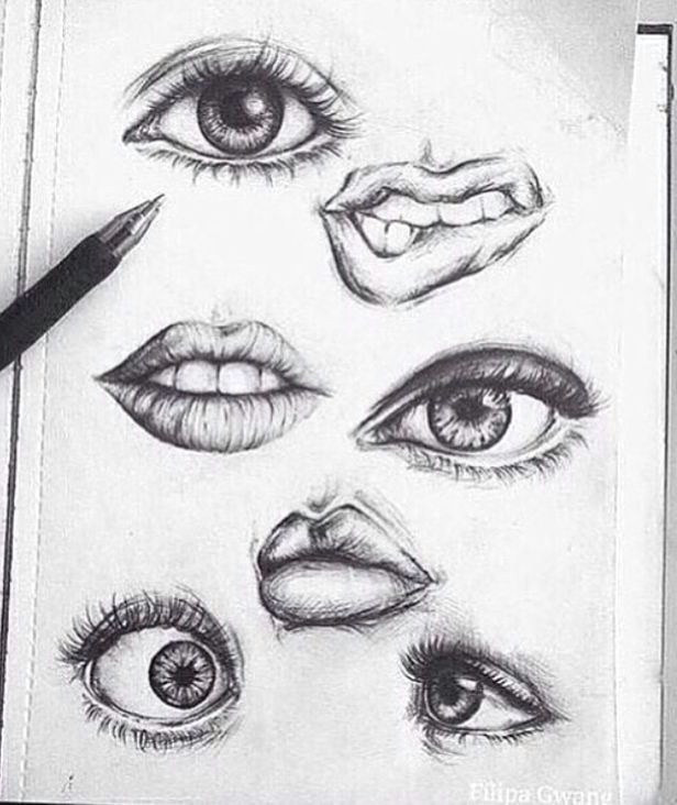 Drawing Eyes Mouth Cool and Creative Zeichnung Ideen Fur Jugendliche Creative Ideen