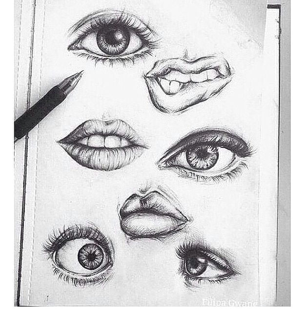 Drawing Eyes Nose Lips Pin by Candy On A R T Pinterest Drawings Pencil Drawings and