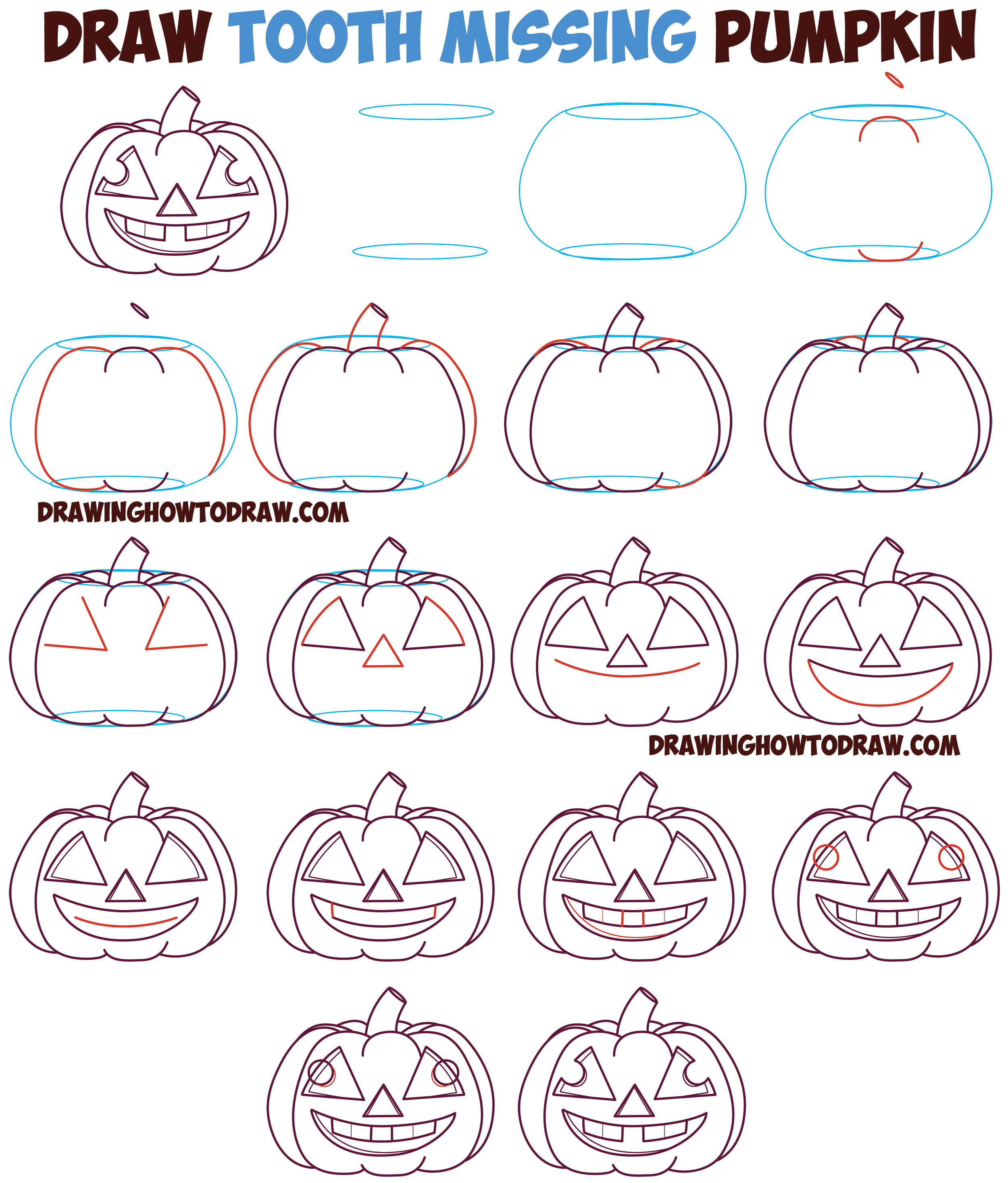 Drawing Eyes On A Pumpkin Huge Guide to Drawing Cartoon Pumpkin Faces Jack O Lantern Faces