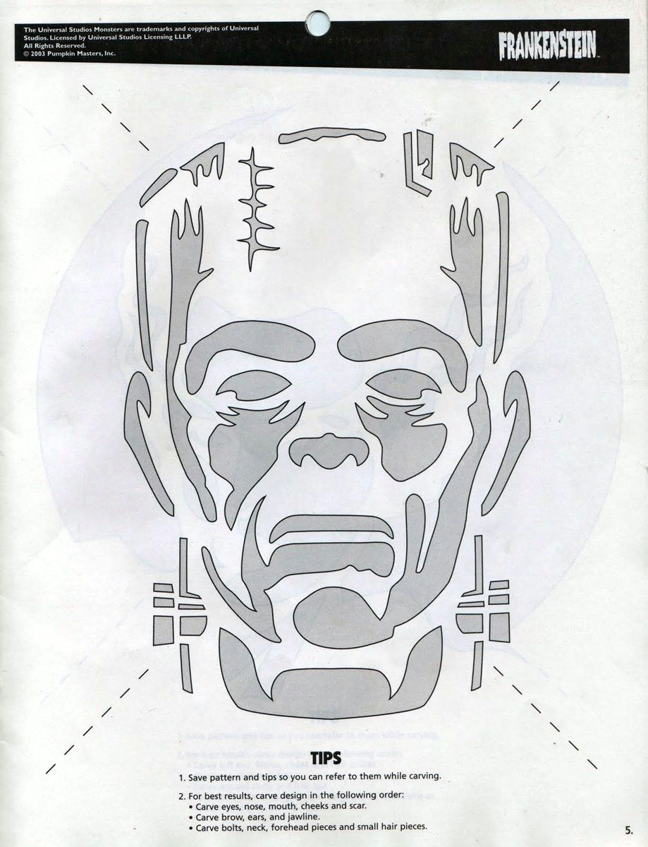 Drawing Eyes On Pumpkins Frankenstein Carved Pumpkin Template Google Search All Hallows