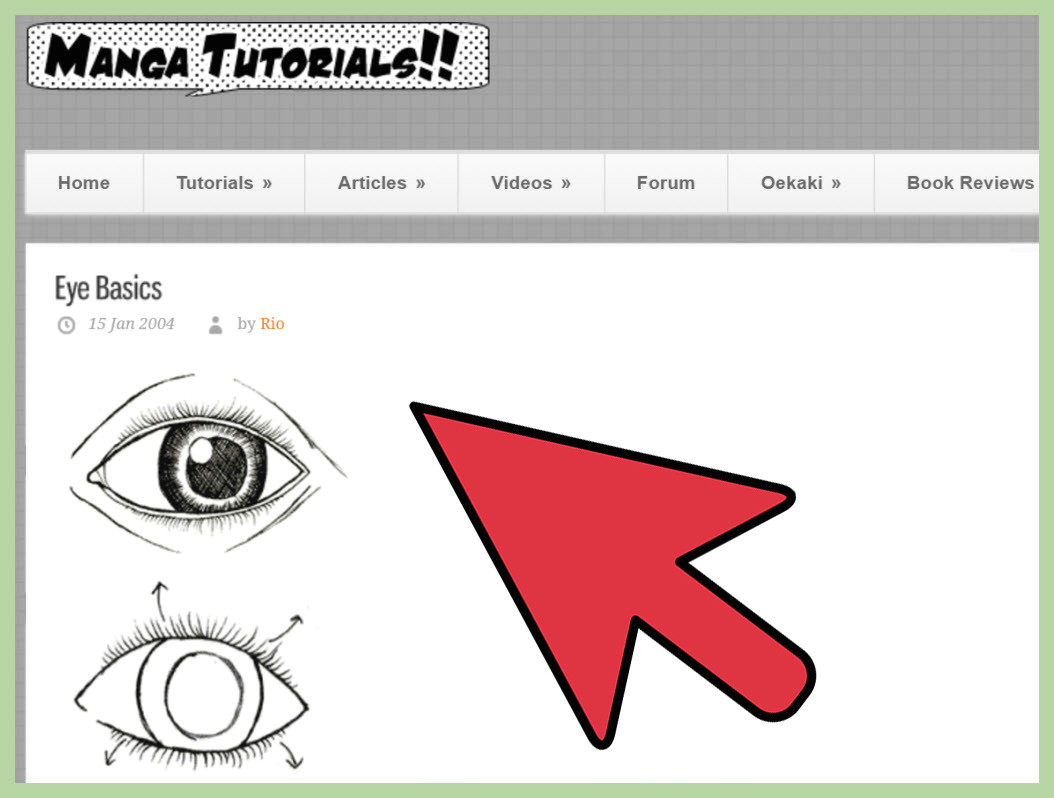 Drawing Eyes Paint tool Sai How to Draw Manga On A Computer 5 Steps with Pictures Wikihow