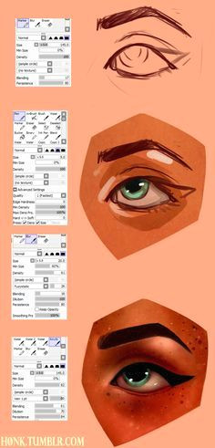 Drawing Eyes Paint tool Sai Paint tool Sai Brush Settings by Vit4l Tutorials Paint tool