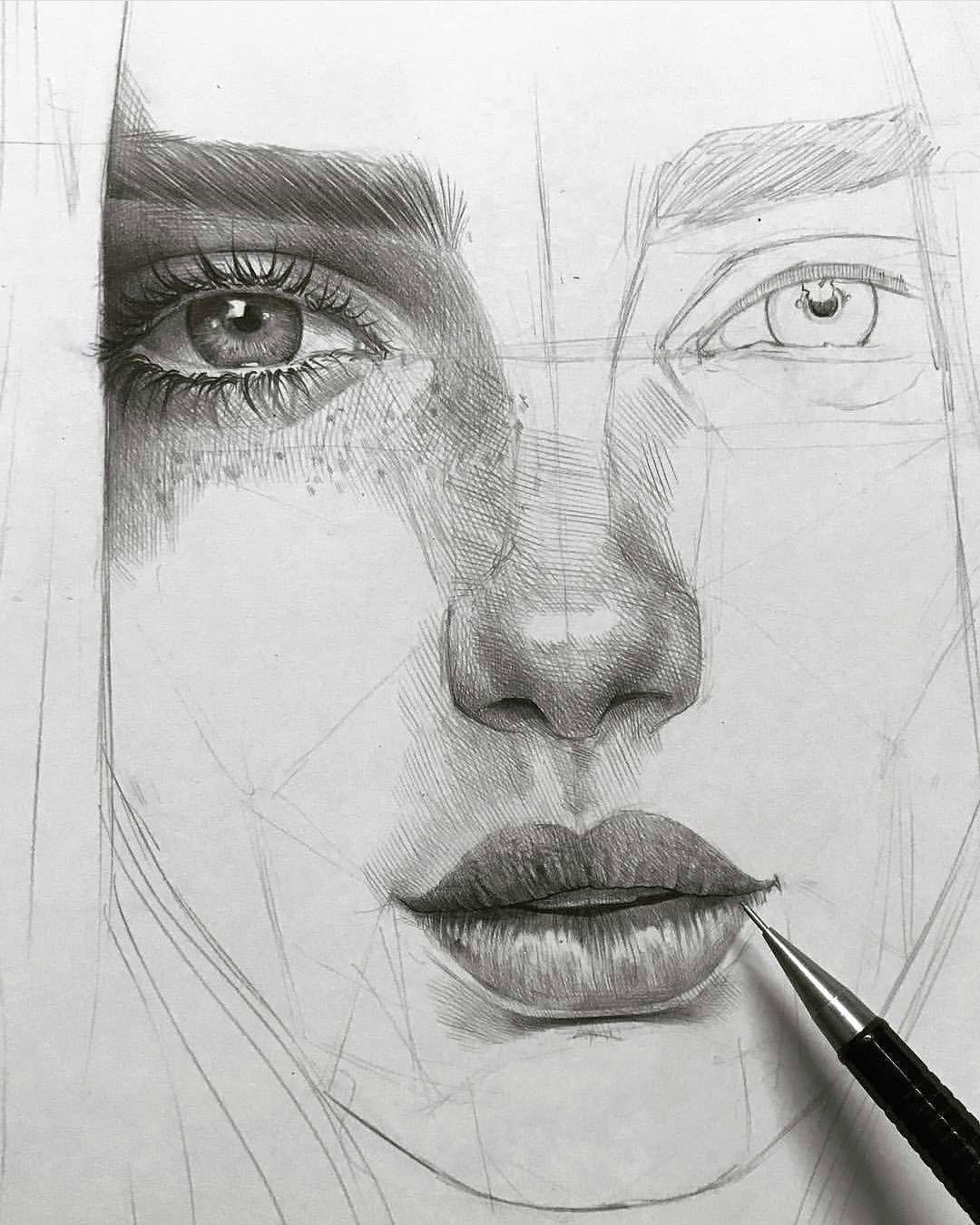 Drawing Eyes Portrait 17 6 Mil Me Gusta 88 Comentarios Art Peace Arts Gate En