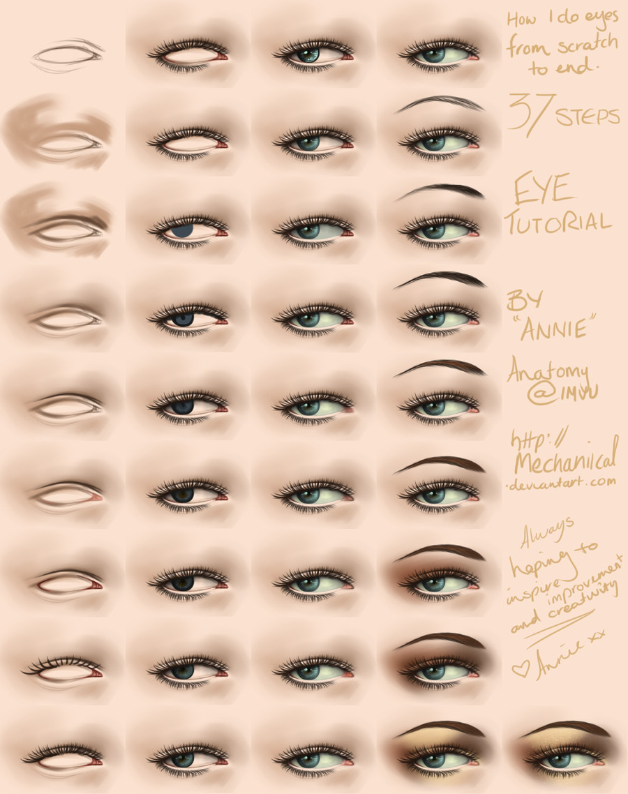 Drawing Eyes Tutorial Deviantart Human Digital Painting Tutorial Megathread Se7ensins Gaming Community