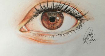 Drawing Eyes with Color 2 Ways to Draw Eyes Step by Step Wikihow