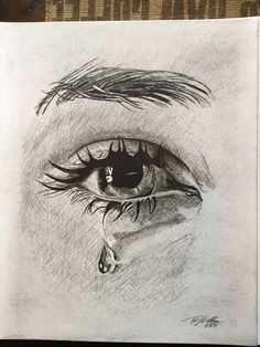 Drawing Eyes with Tears Crying Eye Sketch Drawing Pinterest Drawings Eye Sketch and