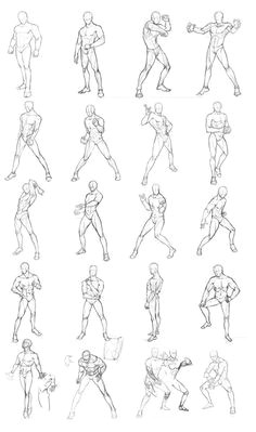 Drawing Fighting Poses 1001 Best Models and Poses for Drawing Images In 2019 Learn