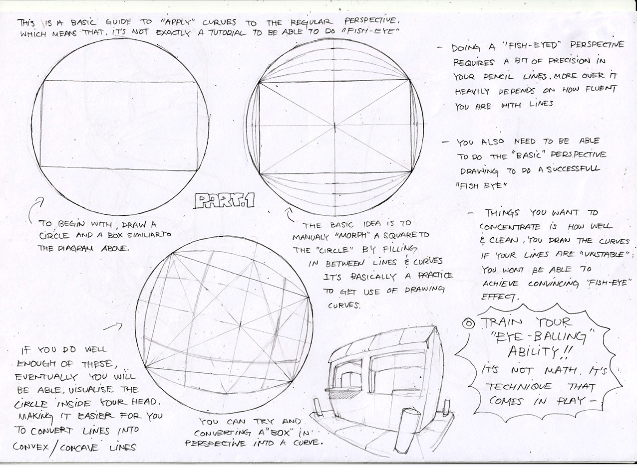 Drawing Fish Eye Perspective Help Me Draw toshinho Perspective Warped Perspective