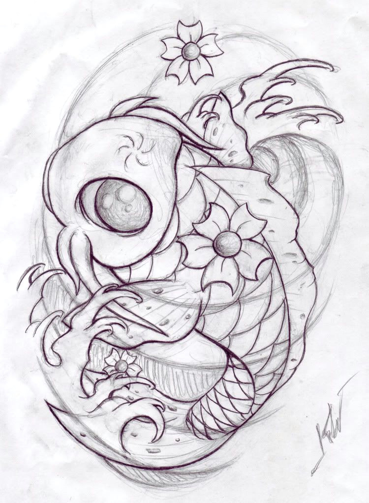 Drawing Fish Eyes Koi Fish Sketch Tattoos Koi Fish Drawing Tattoos Drawings