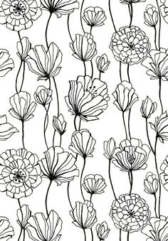 Drawing Flower Motif 17 Best Cougar Mountain Images Black White Floral Drawing