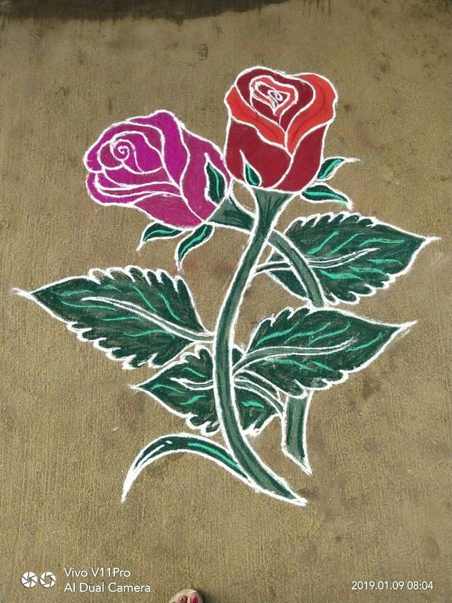 Drawing Flower Rangoli Pin by Ramya Sampathrajagopal On Drawings In 2019 Rangoli Designs